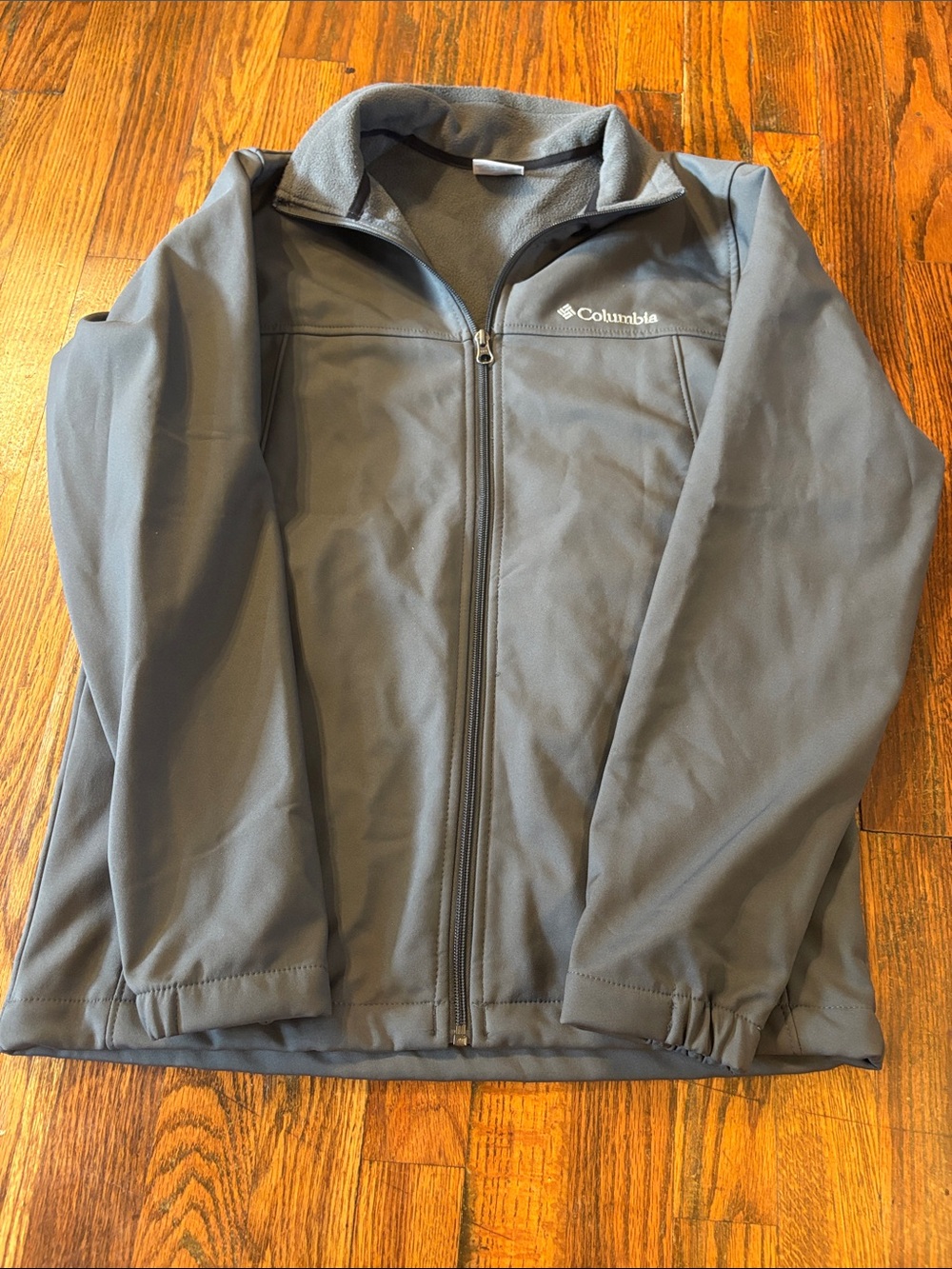 🎉Like New! Columbia Men's Gray Full-Zip Softshell Jacket